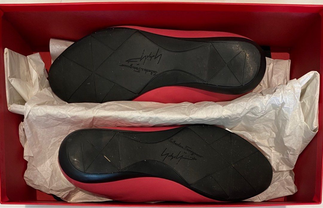 Shoes by Yohji Yamamoto for Salvatore Ferragamo (Category: Sneakers & Footwear) located in Singapore. Submitted by somas2021 (Listing ID 1235736062, Image 3). Description: Designer:Yohji Yamamoto for Salvatore Ferragamo Size: 5.5 Materials: Leather Colour: Pink Year of Design: 2014 / 2015 Origin: Made in Italy Retail Price: S$1200-S$1400 Sale Price: S$360 Final Sale Price: S$180 ( After Further 50% Discounts ) .