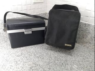 Sigma Camera Bag & Hard Leather Case Camera Bag 2 Pieces