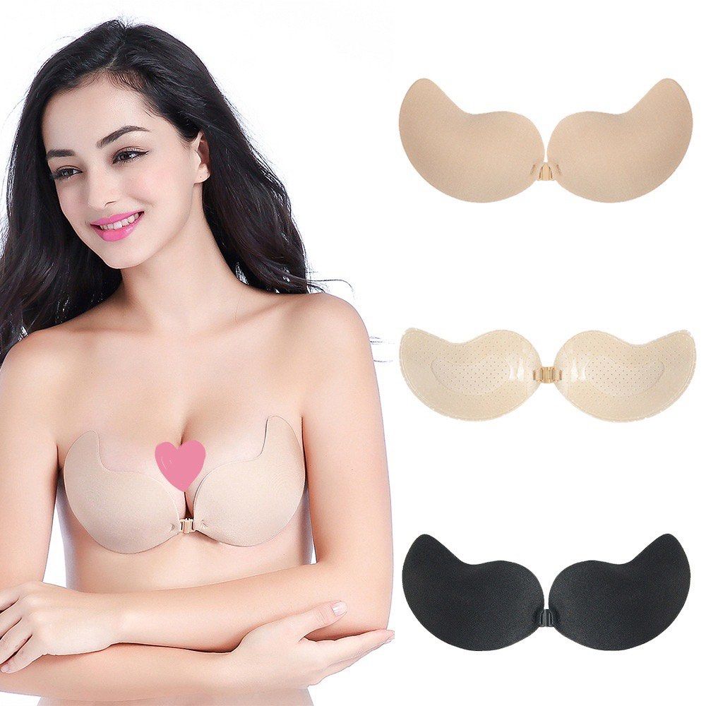 Silicone Bra Pad Gathered Wings Breathable Invisible Seamless, Women's  Fashion, New Undergarments & Loungewear on Carousell