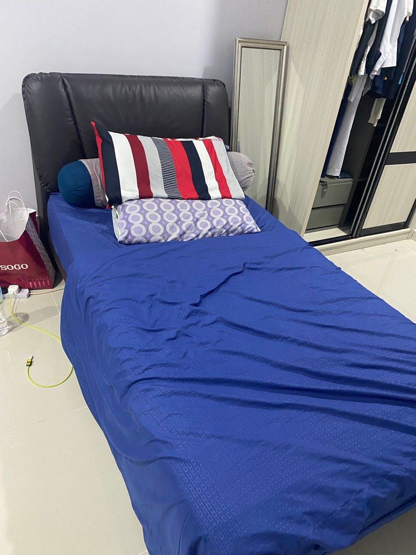 Single Bed Frame & Mattress, Furniture & Home Living, Furniture, Bed