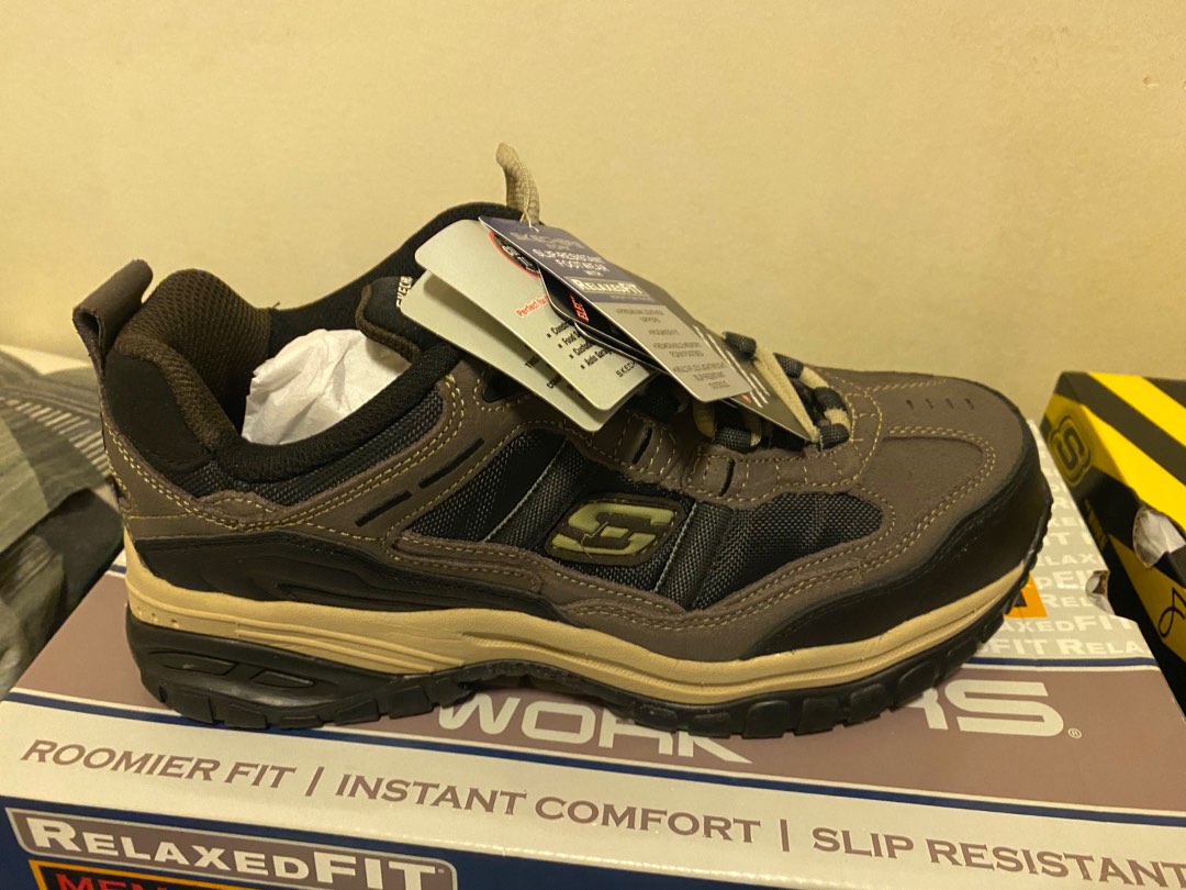 Skechers safety shoes yellow clearance