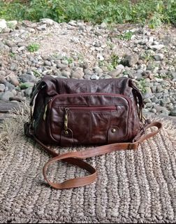 slingbag Kulit Asli Christian Sbanya