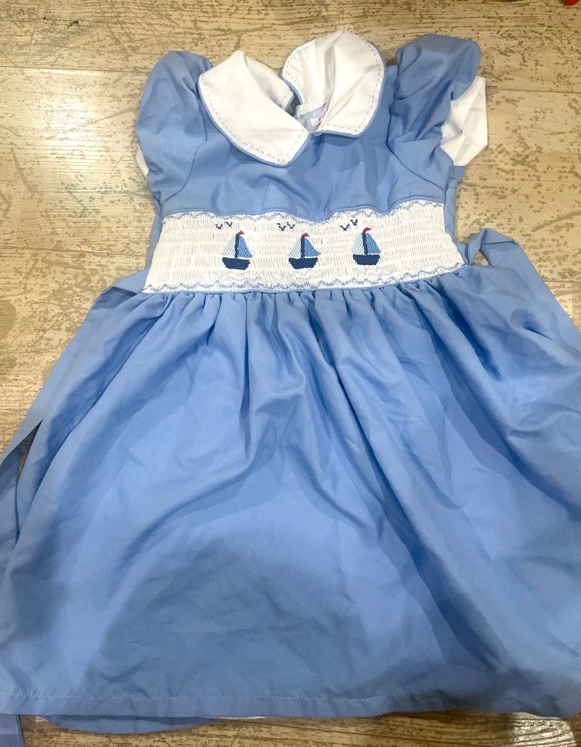 Smocked Dress (Sailboat) 5T (Category: Babies & Kids Fashion) located in Quezon City. Submitted by TheOtherOptionPH (Listing ID 1235841983, Image 1). Description: .