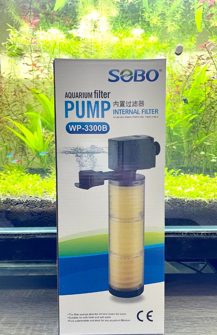 SOBO AQUARIUM INTERNAL FILTER, Pet Supplies, Health & Grooming on Carousell
