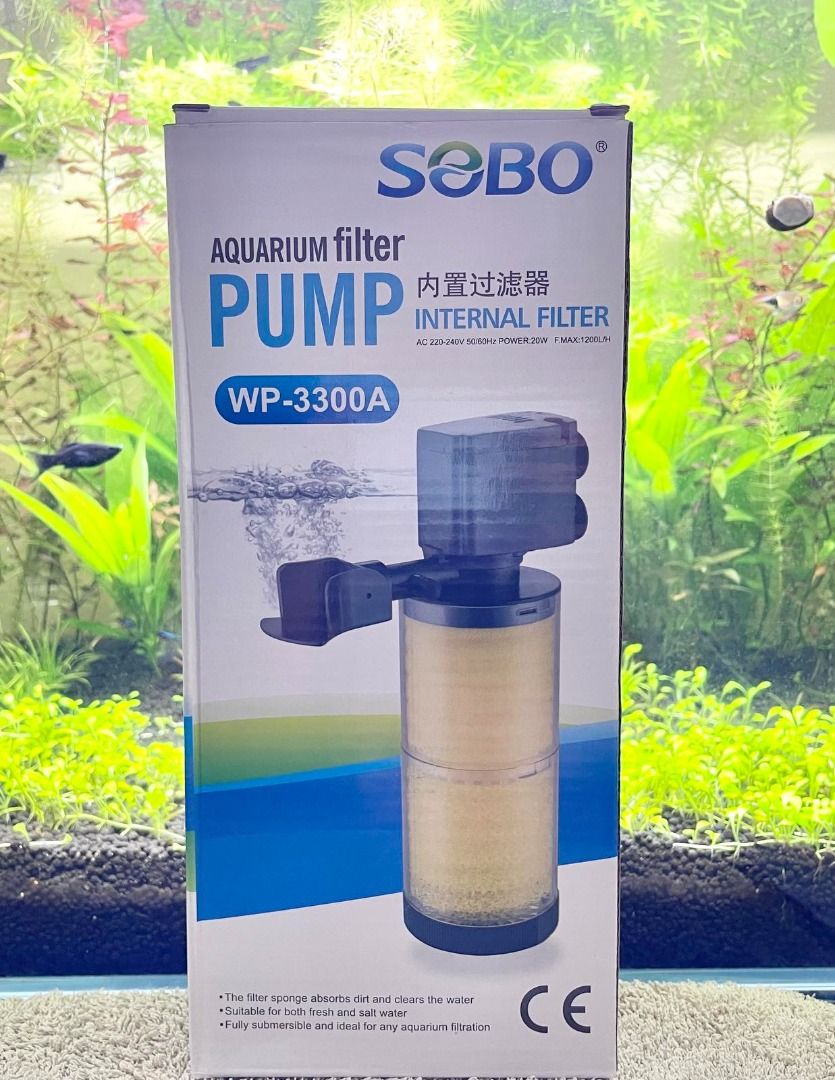 SOBO AQUARIUM INTERNAL FILTER, Pet Supplies, Health & Grooming on Carousell