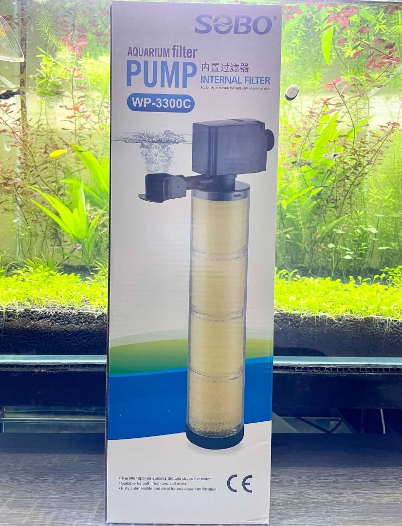 SOBO AQUARIUM INTERNAL FILTER, Pet Supplies, Health & Grooming on Carousell