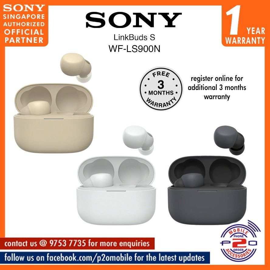 Sony LinkBuds S WF-LS900N Truly Wireless Noise Cancelling Earbuds -  Ultra-light for All-day Comfort with Crystal clear call quality - Up to 20  hours