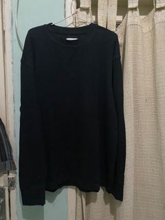 Sweater hitam oversize big size goodwelll