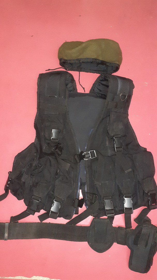 Tactical black Vest set /Pistol Holster Dessert on Carousell