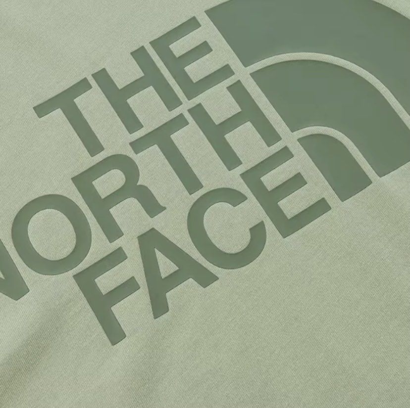 Mens green north new arrivals face t shirt