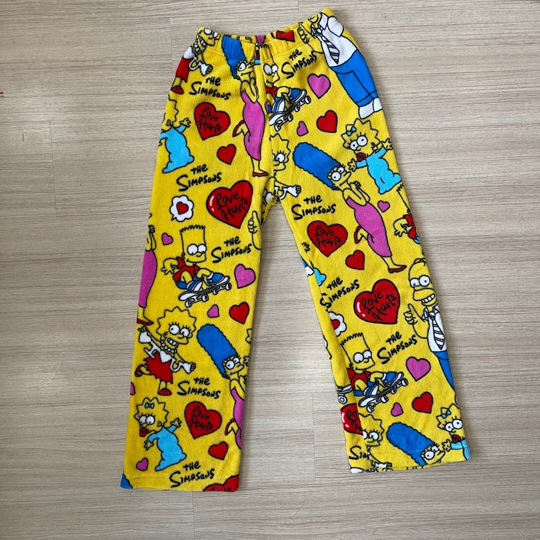 The Simpson Movie Cartoon Fleece Pants Men s Fashion Bottoms