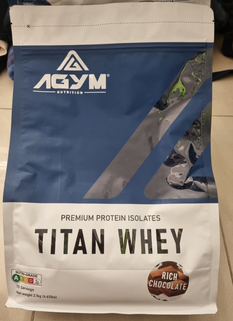 TITAN WHEY HALAL Protein Chocolate Flavour 2.1kg Health