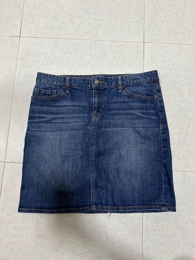 Tommy Hilfiger Jeans Blue Recycled Cotton Mini Skirt main image 0