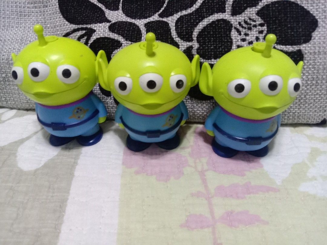 TOY STORY, THREE EYES ALIEN FIGURES, SET OF 3, 4-5 INCHES on Carousell
