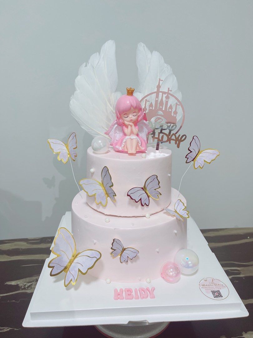 Angel in the Dark Cake | Cake, Angel cake, Themed cakes