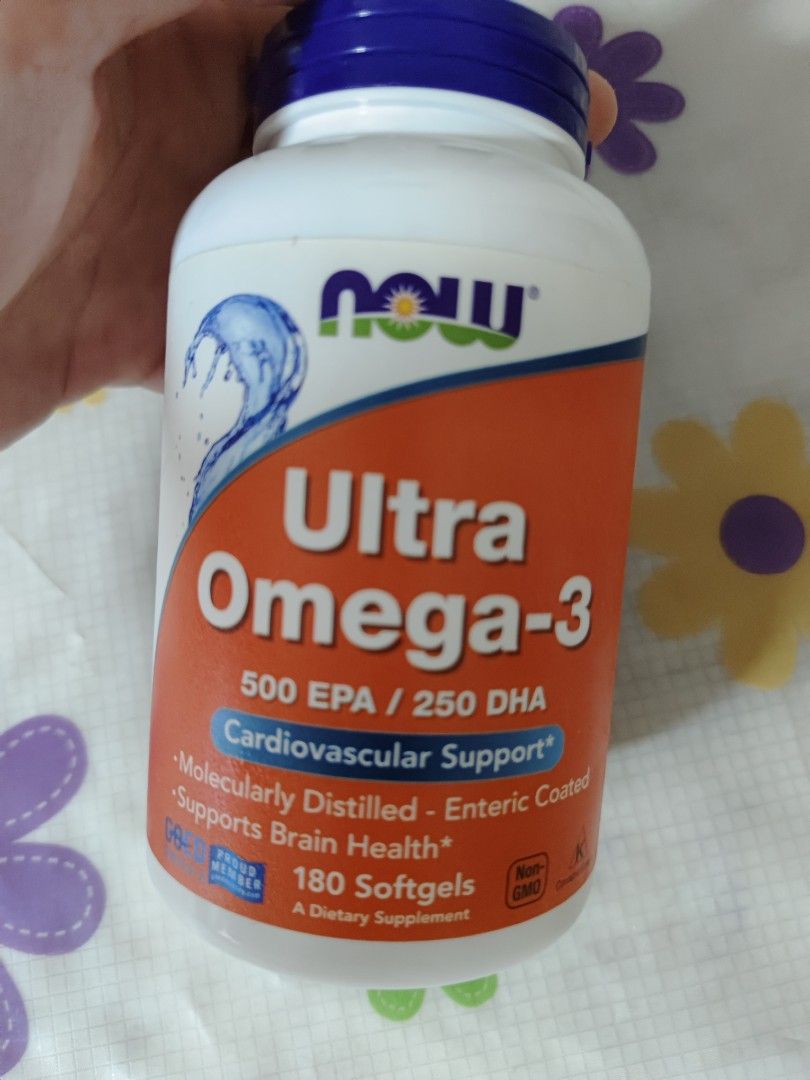 NOW Supplements, Ultra Omega-3 Molecularly Distilled and Enteric Coated, 90  Softgels