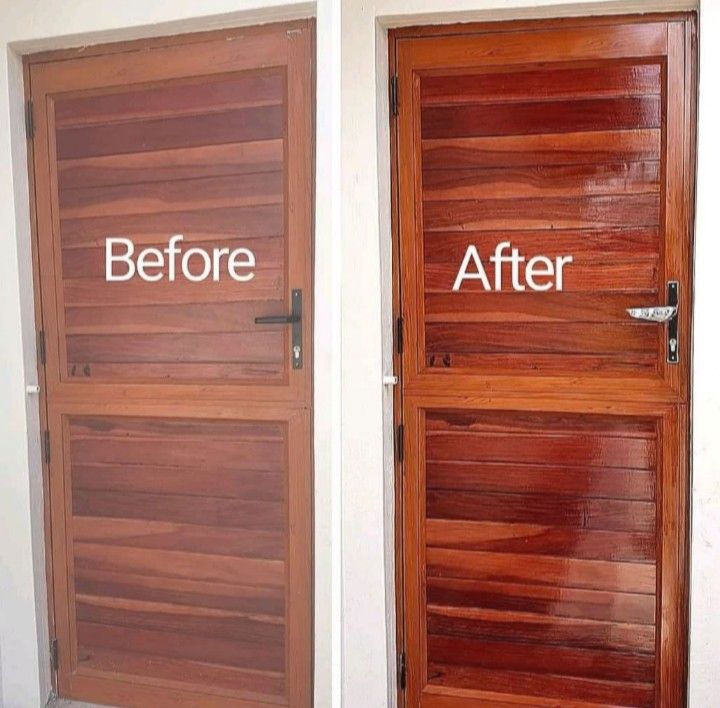 Varnish door & door frame painting service /kitchen varnish