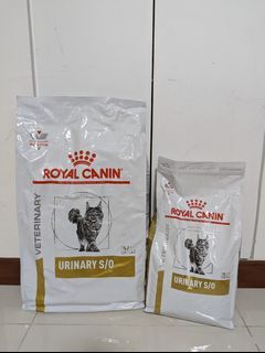 Veterinary Diet Urinary S/O by Royal Canin Dry Kibble 3.5kg $67, 7kg $120. Self collect at Hougang Capeview. Wet Pouch at $33 per box