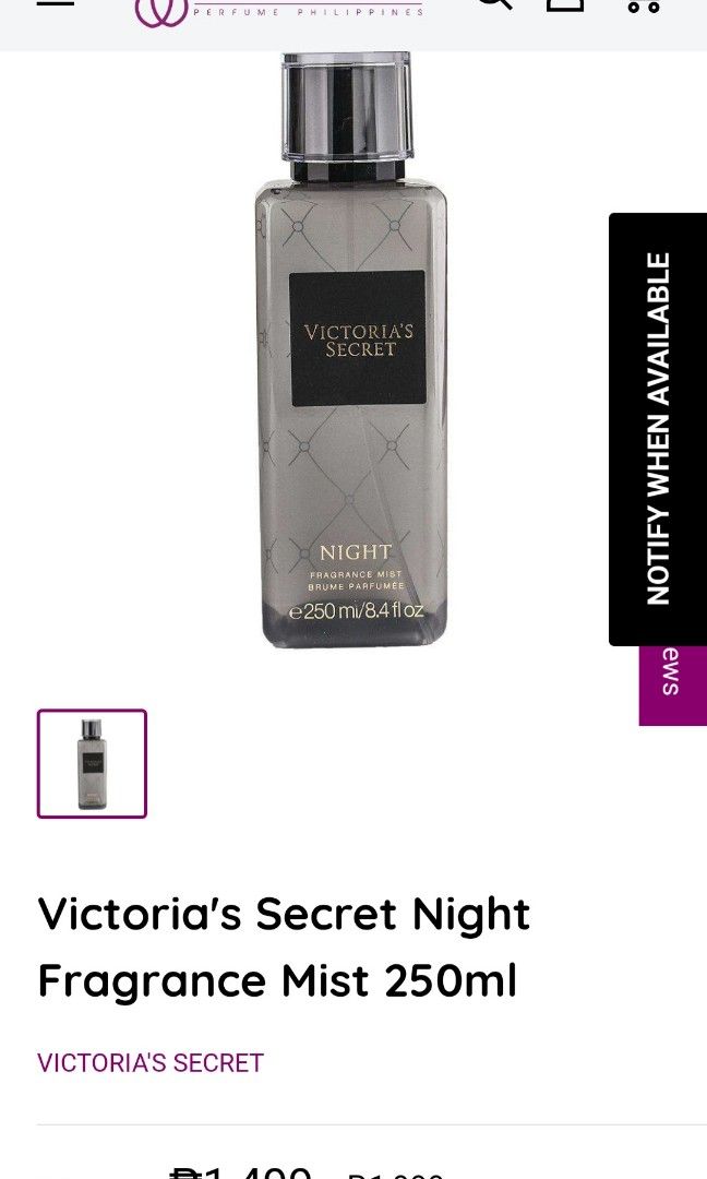 Victoria's Secret Night Fragrance Mist 250mL on Carousell