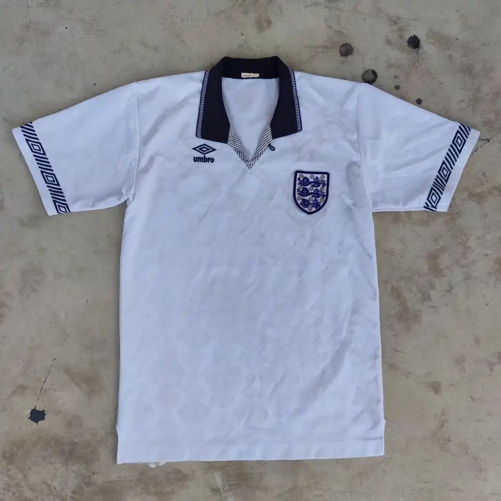 England 1990 shirt umbro blue deals