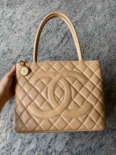 Chanel quilted medallion discount tote