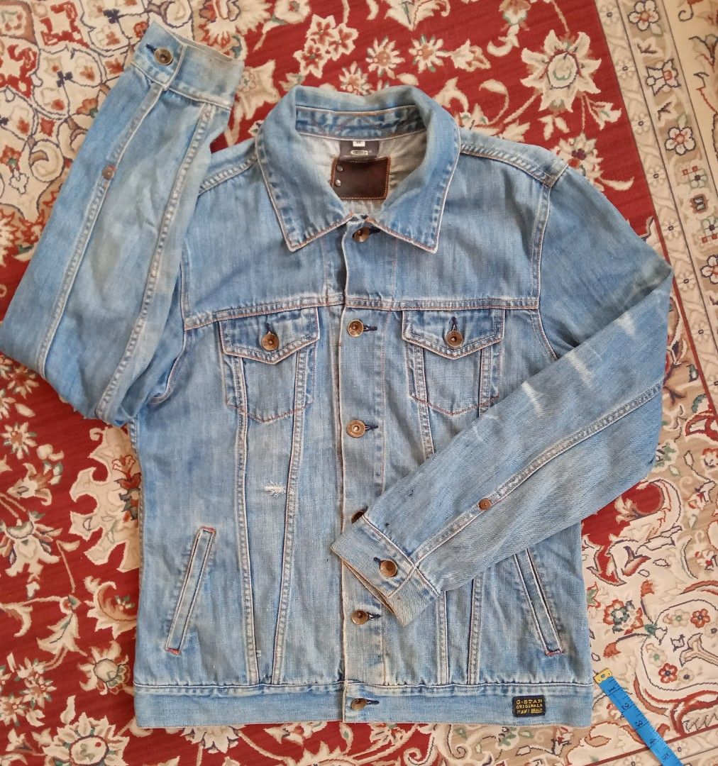 Vintage GStar Denim Jacket, Men's Fashion, Activewear on Carousell