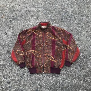 Vintage Paisley Varsity Jacket