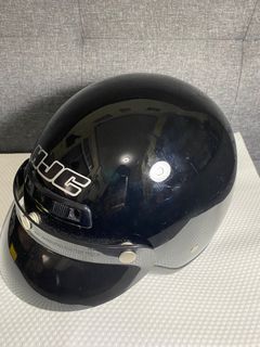 Vintage Vtg HJC CL-2 Motorcycle Helmet Black DOT Sz: XL Open Face Made June 97