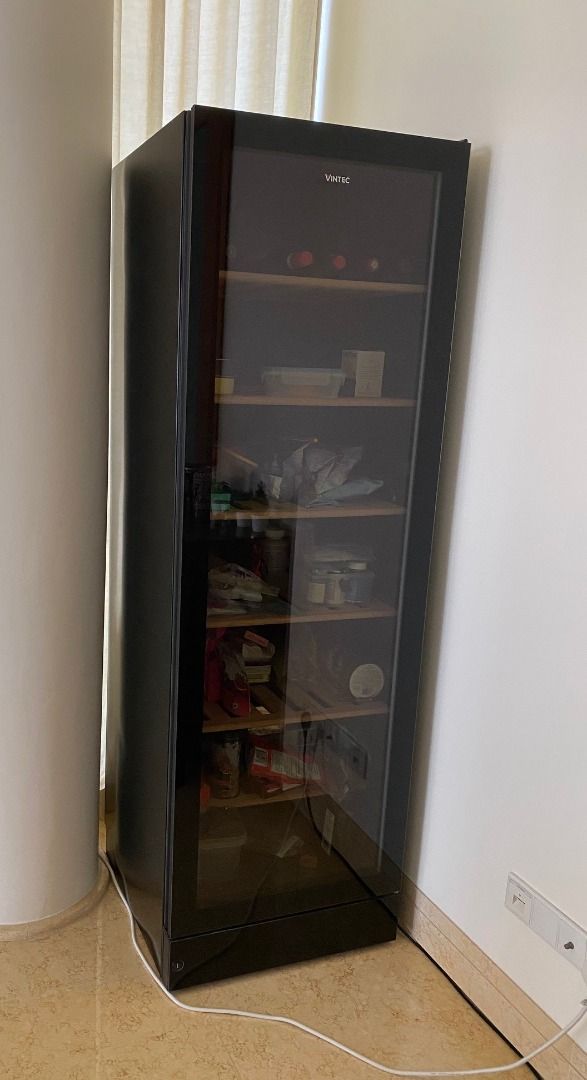 Vintec V190SG2E BK 198 Bottle Wine Fridge Cabinet