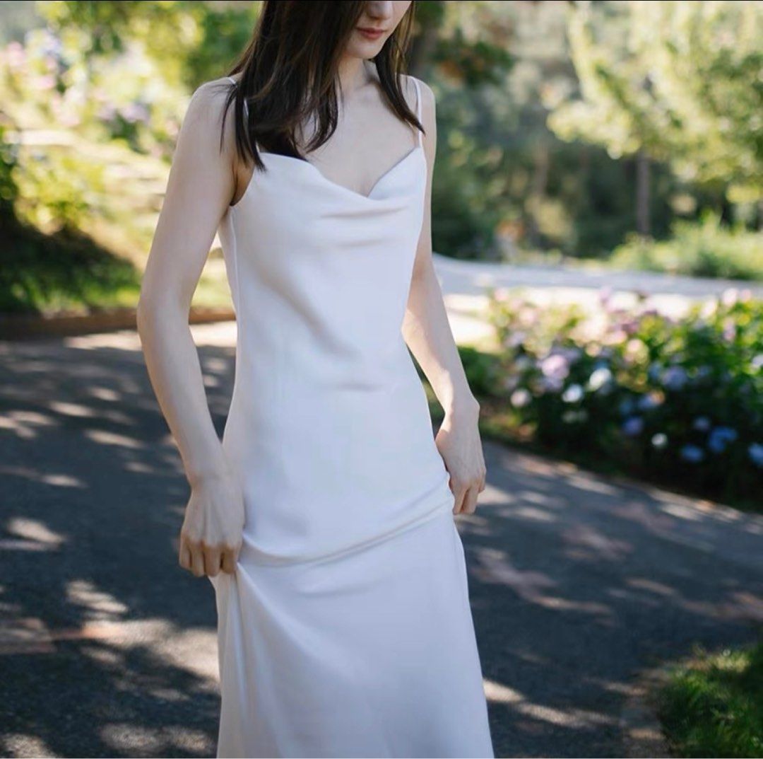 White casual gown outlet
