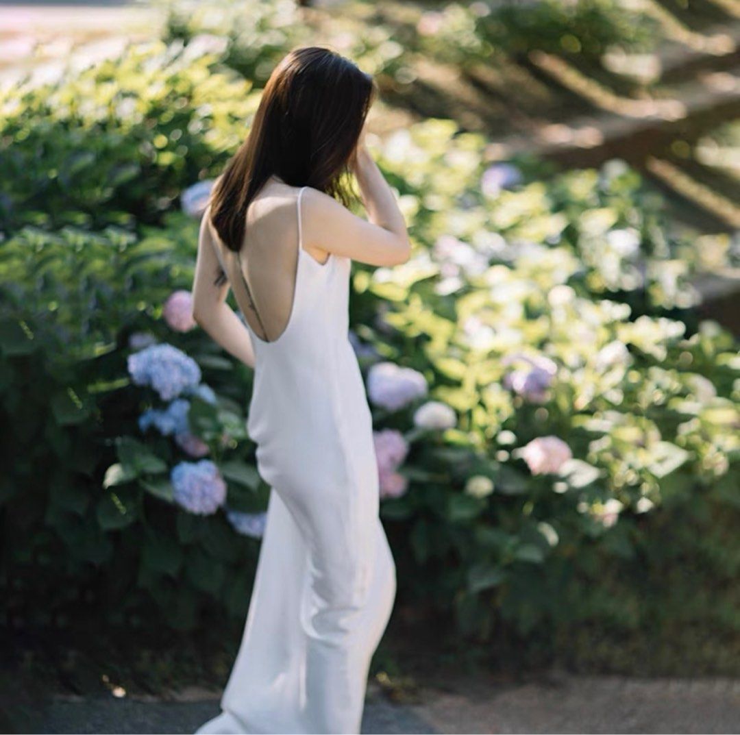 White Dress Wedding Gown Prewedding Dress Casual ROM