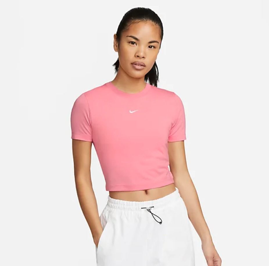 White on sale nike crop