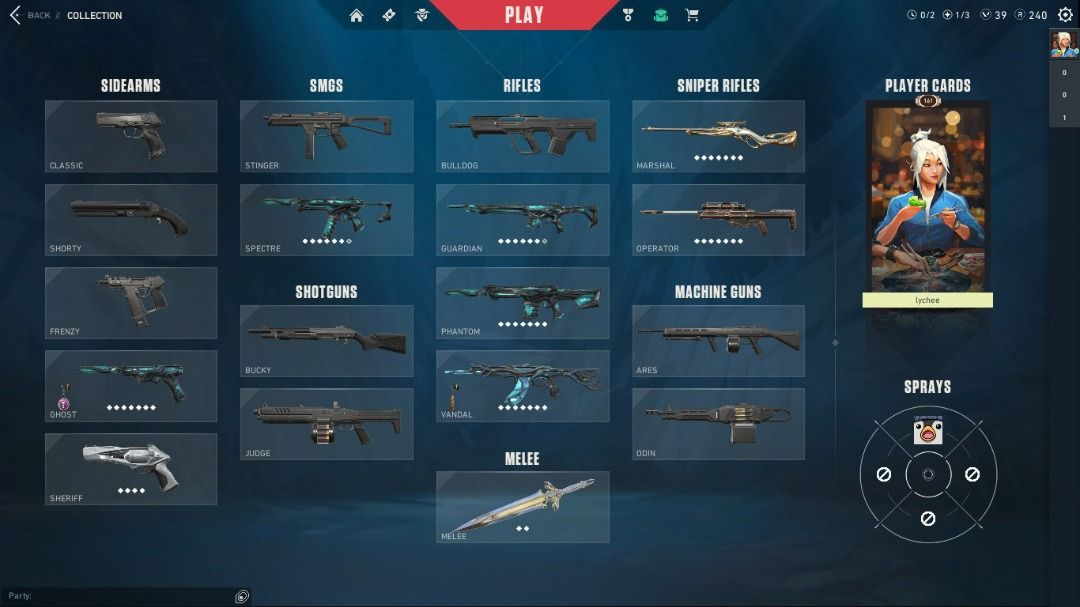 WTS only 17 Premium skins Valorant account, Video Gaming, Gaming ...