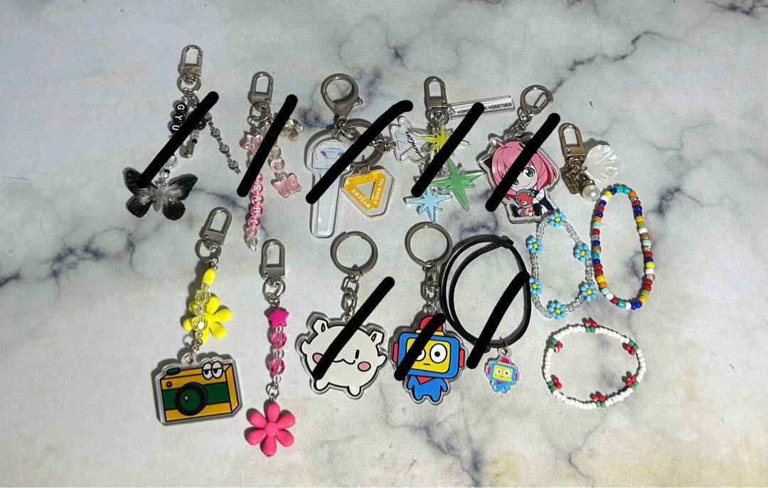 wts lfb kpop acrylic keychains bracelets anya keychain boys planet classy xg fifty fifty bts tnx nmixx blackpink nct the boyz seventeen ive