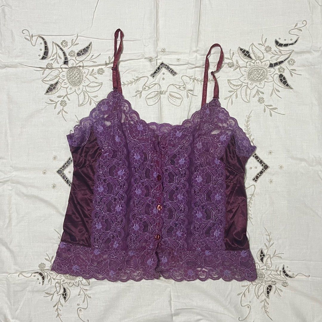 Purple Y2K Cami, Women's Fashion, Tops, Other Tops on Carousell