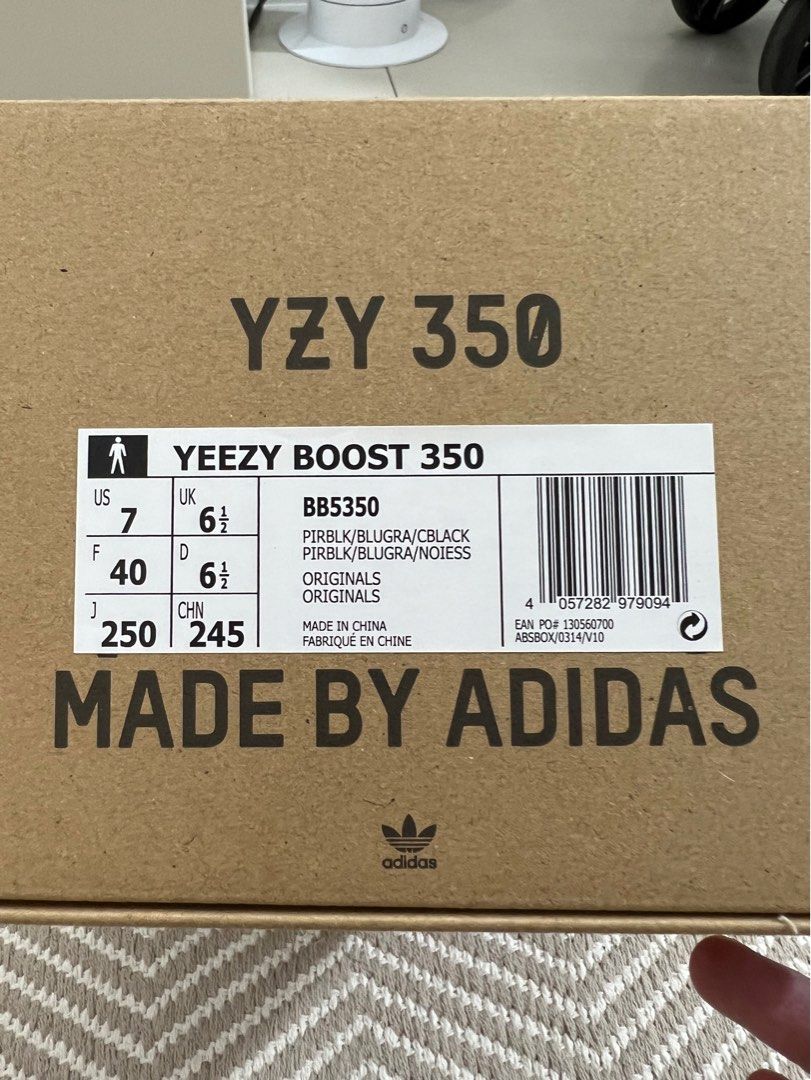 Yeezy 350 Pirate Black UK6.5 US7 Men s Fashion Footwear Sneakers on Carousell