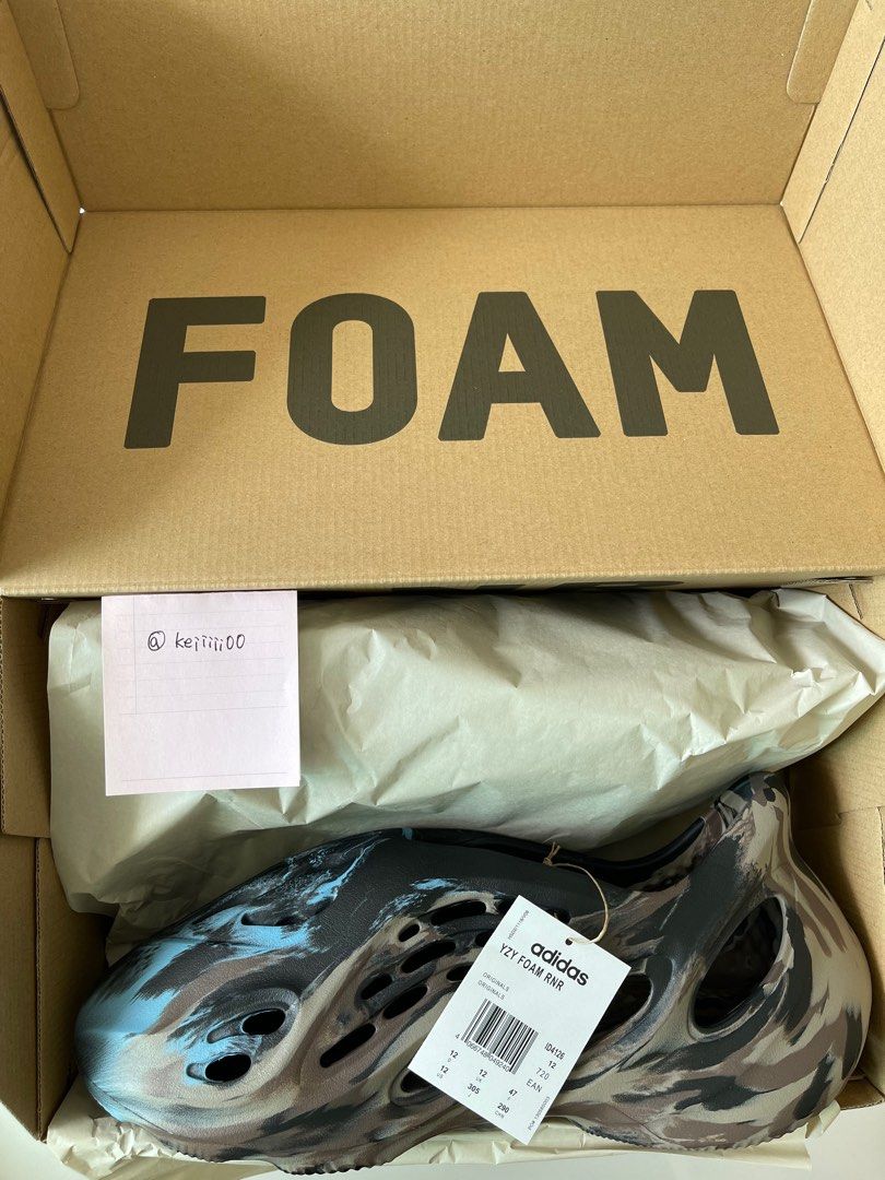 Yeezy Foam Runner MX Cinder US12/UK12, Luxury, Sneakers  Footwear on  Carousell