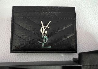 Authentic YSL Card Holder Gold Hardware ❤️, Luxury, Bags & Wallets on  Carousell