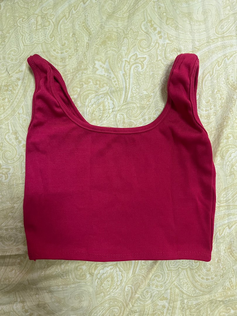 ZARA Green and Pink Tank Tops, Women's Fashion, Tops, Sleeveless on