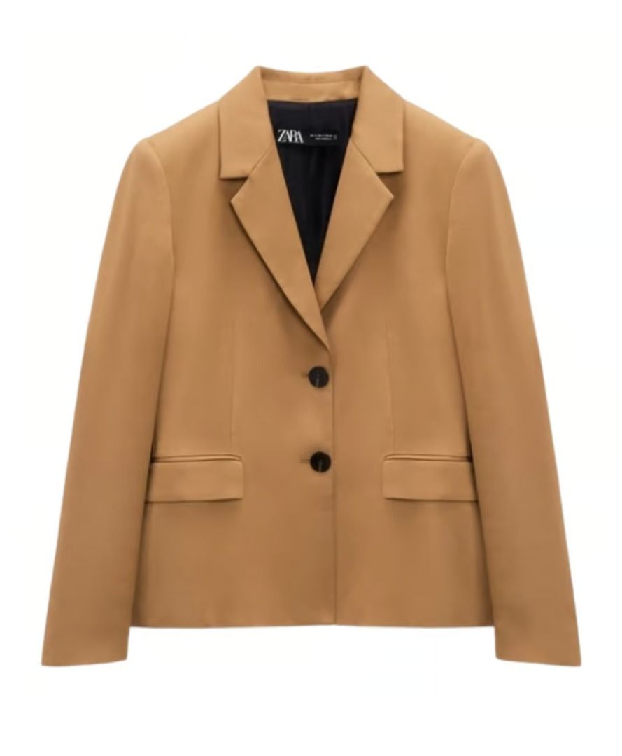 Blazer camel femme zara on sale