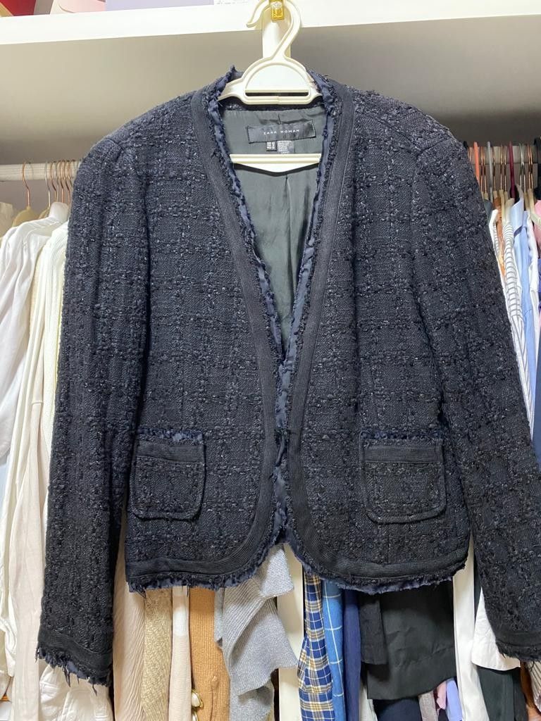 Zara Tweed Jacket, Women's Fashion, Coats, Jackets and Outerwear on