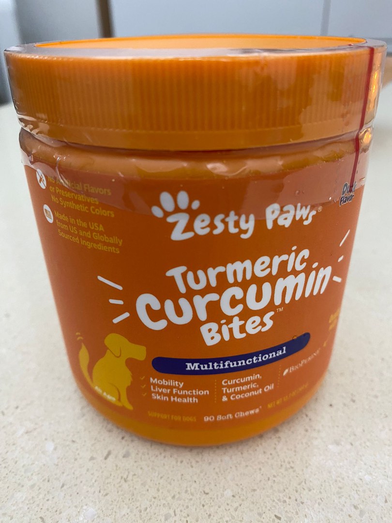 Zesty paws discount turmeric curcumin bites