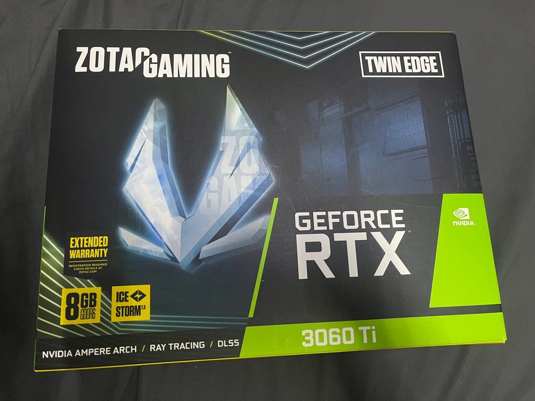 ZOTAC GAMING GEFORCE RTX 3060 Ti 顯示介面卡, 電腦及科技產品