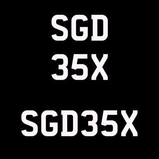 2005 Car Number Plate SGD 35 X (Vehicle Registration Number) SGD35X
