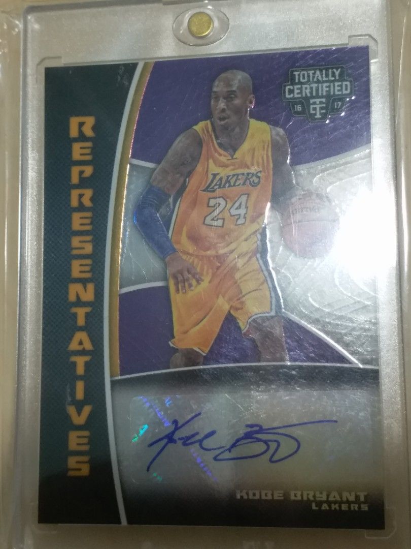 2016-17 panini totally certified representatives kobe bryant auto