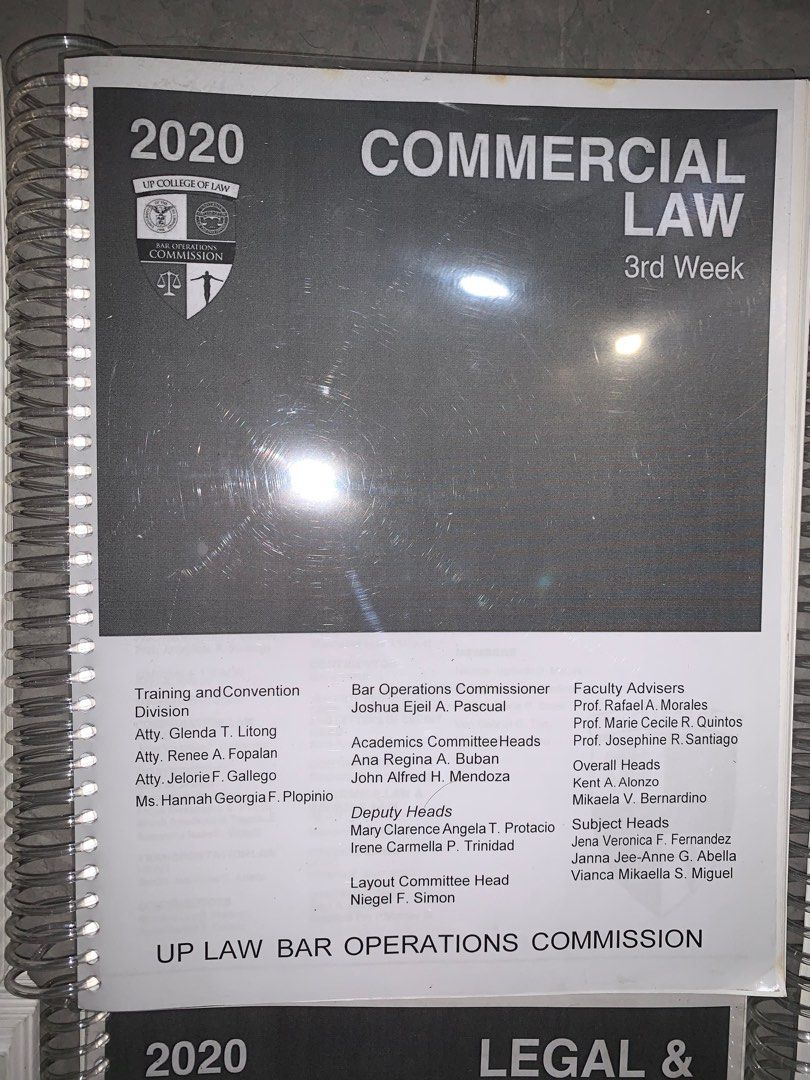 2020 UP Law Bar Review Materials, Hobbies & Toys, Books & Magazines