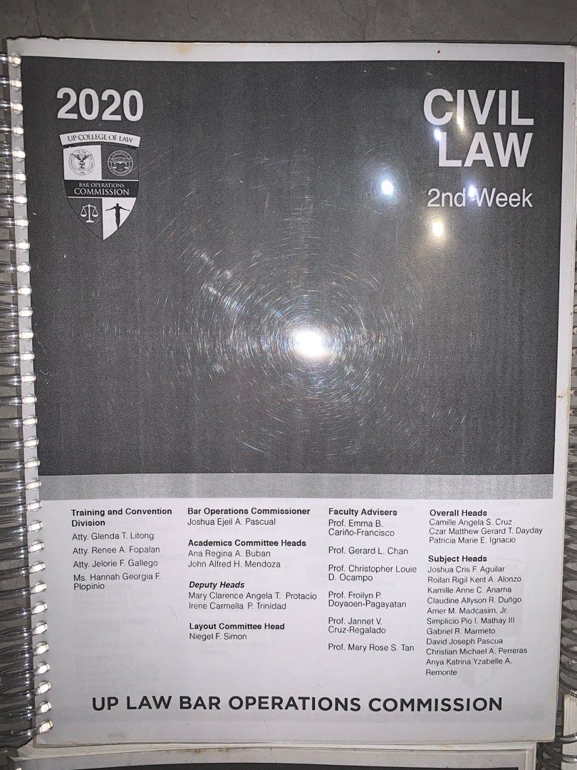 2020 UP Law Bar Review Materials, Hobbies & Toys, Books & Magazines