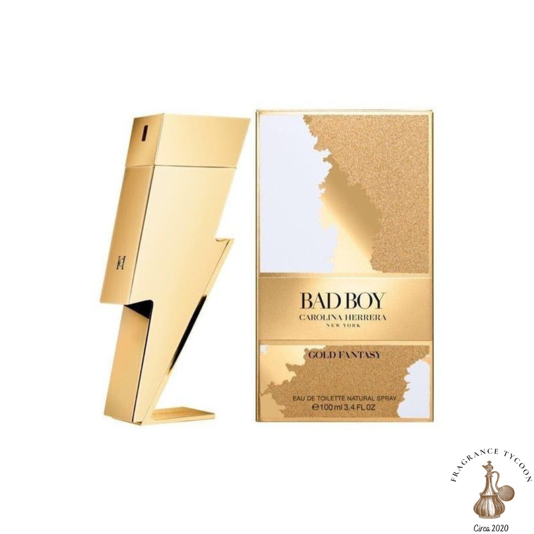 ( BNIB ) CH Bad Boy Gold Fantasy Edt 100ml ( Limited Edition ), Beauty ...