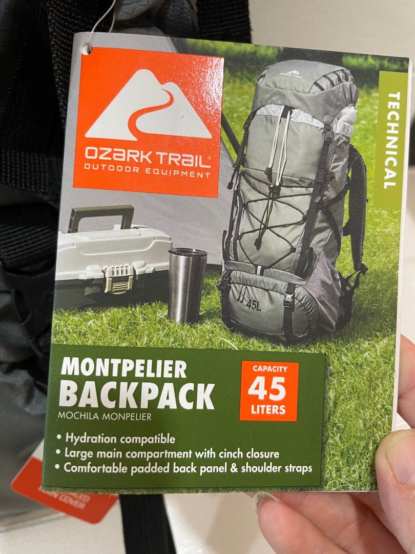 Ozark trail 45l montpelier backpack top