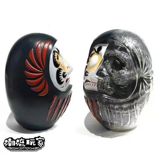 シークレットベース DARUMA SKULL MATTE BLACK｜フィギュア